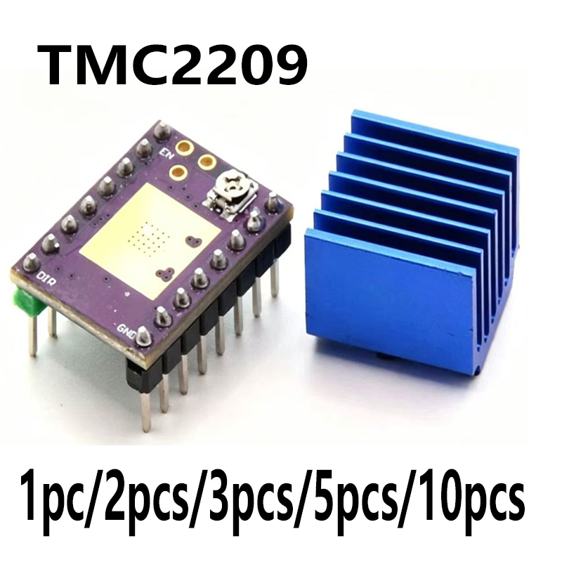 Stepper Driver Cnc - 5.5v-28v TMC2209 com dissipador de calor,