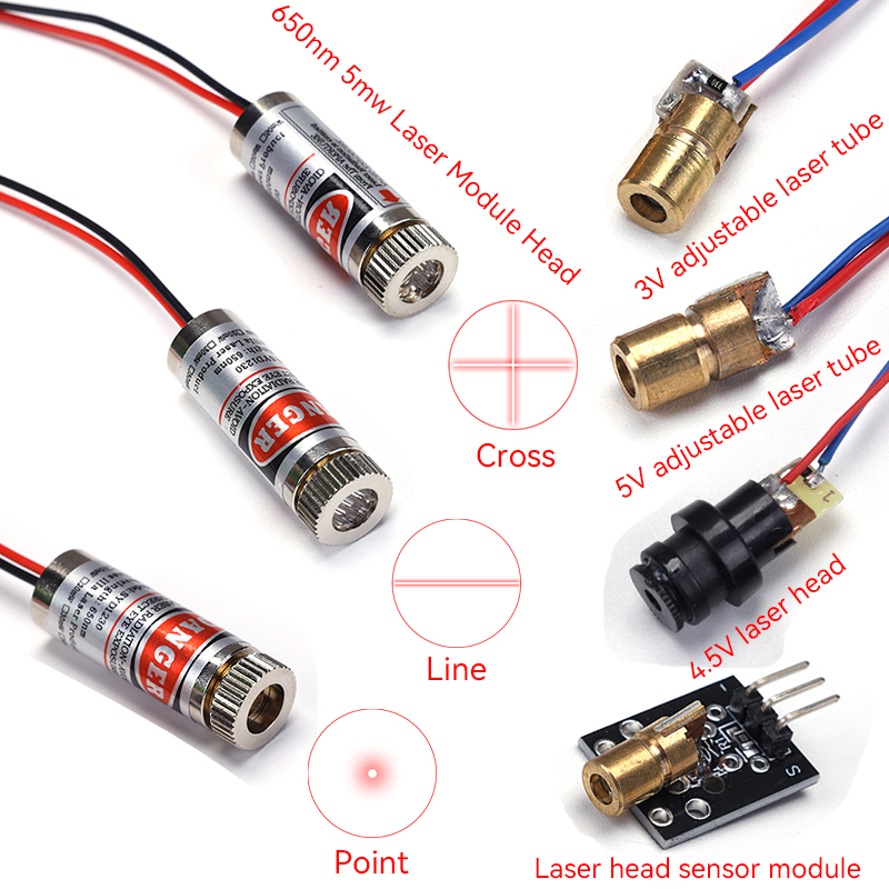 Industrial Laser Line Module - 10 Peças/1 Unidade Módulo Laser 650nm