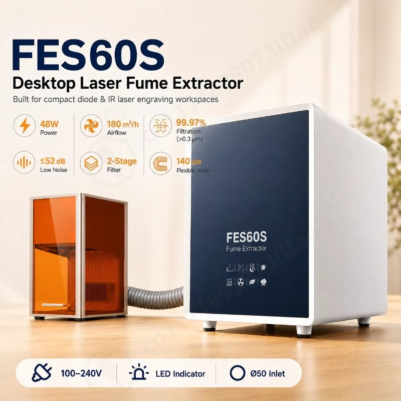Fume Extractor Laser - Mini Extrator de Fumaça a Laser