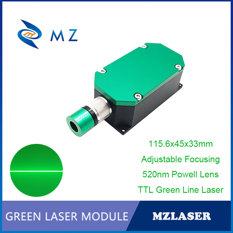 Industrial Laser Line Module - Módulo de Diodo Laser Verde TTL