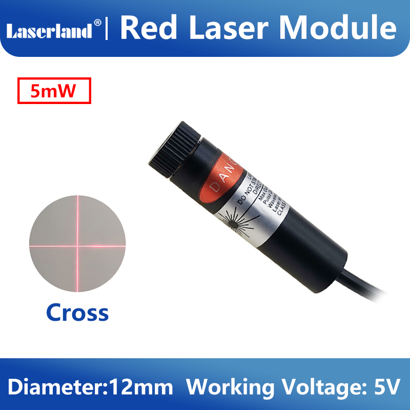 12mm 5mW 50mW Cruz Módulo de D - Industrial Laser Line Module avaliação e preço