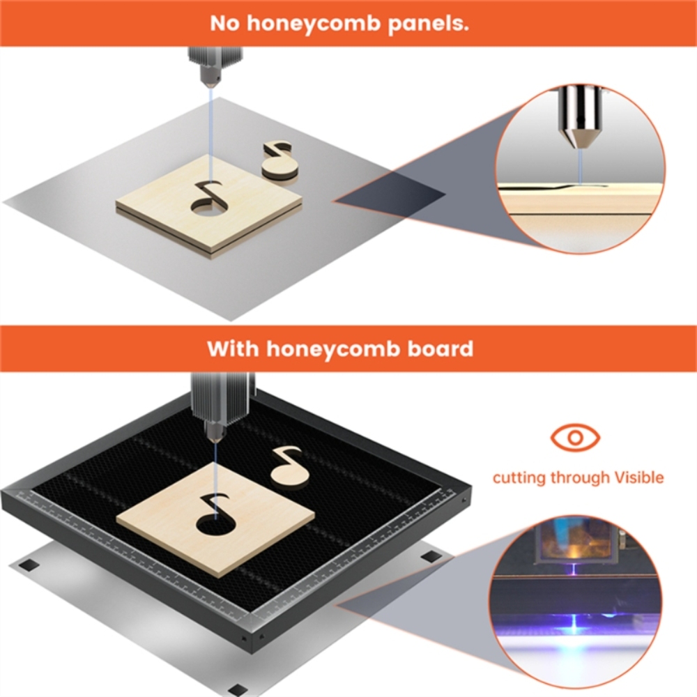 Mesa de trabalho em favo de me - Honeycomb Laser Bed avaliação e preço