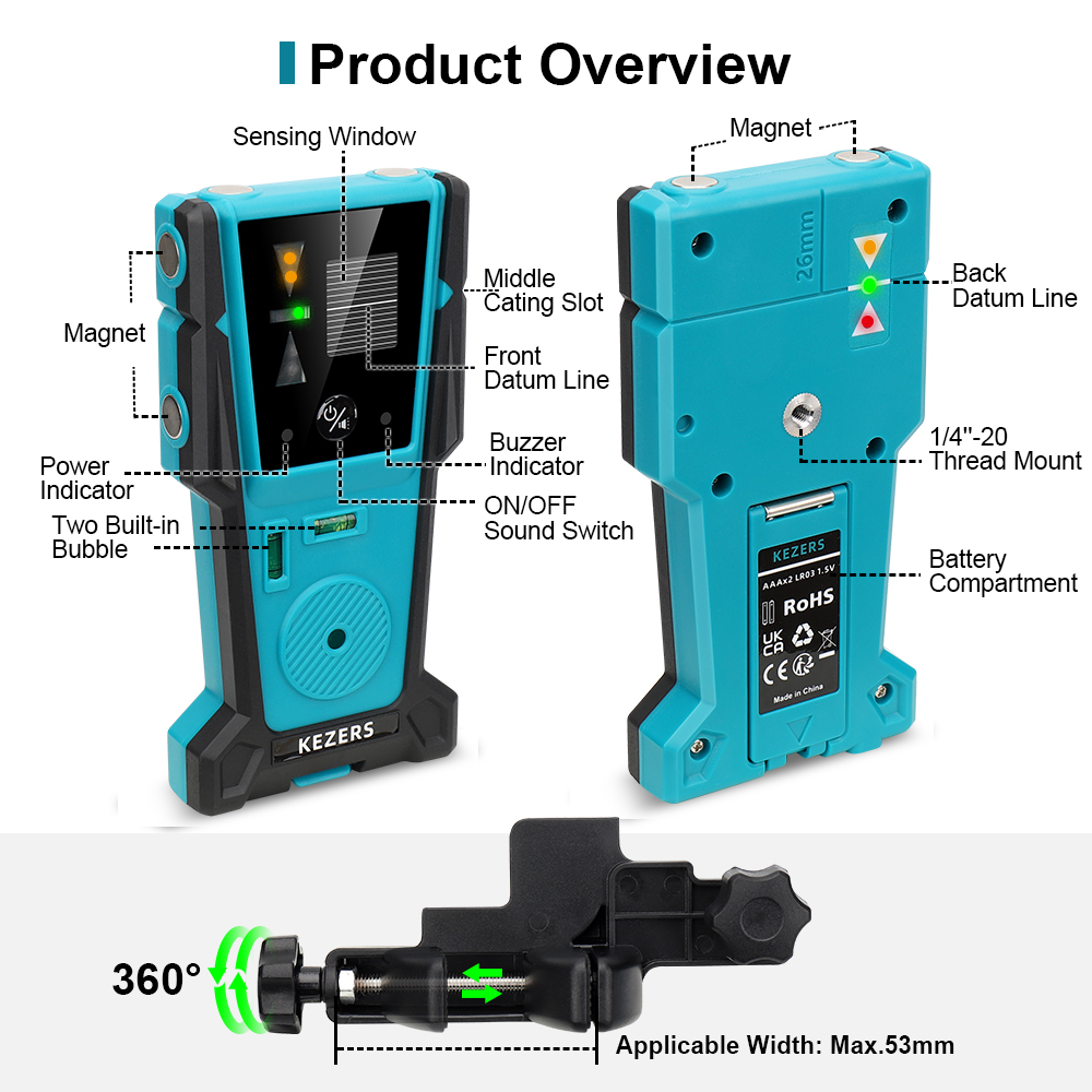 KEZERS Detector receptor de ní - Industrial Laser Alignment Tool avaliação e preço