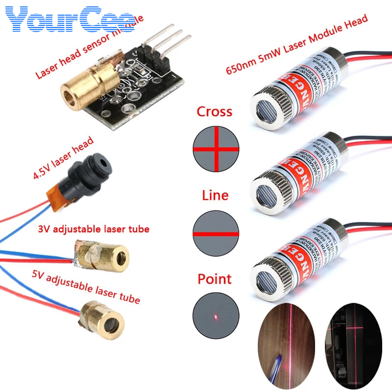 Cabeça de módulo laser vermelh - Industrial Laser Line Module avaliação e preço