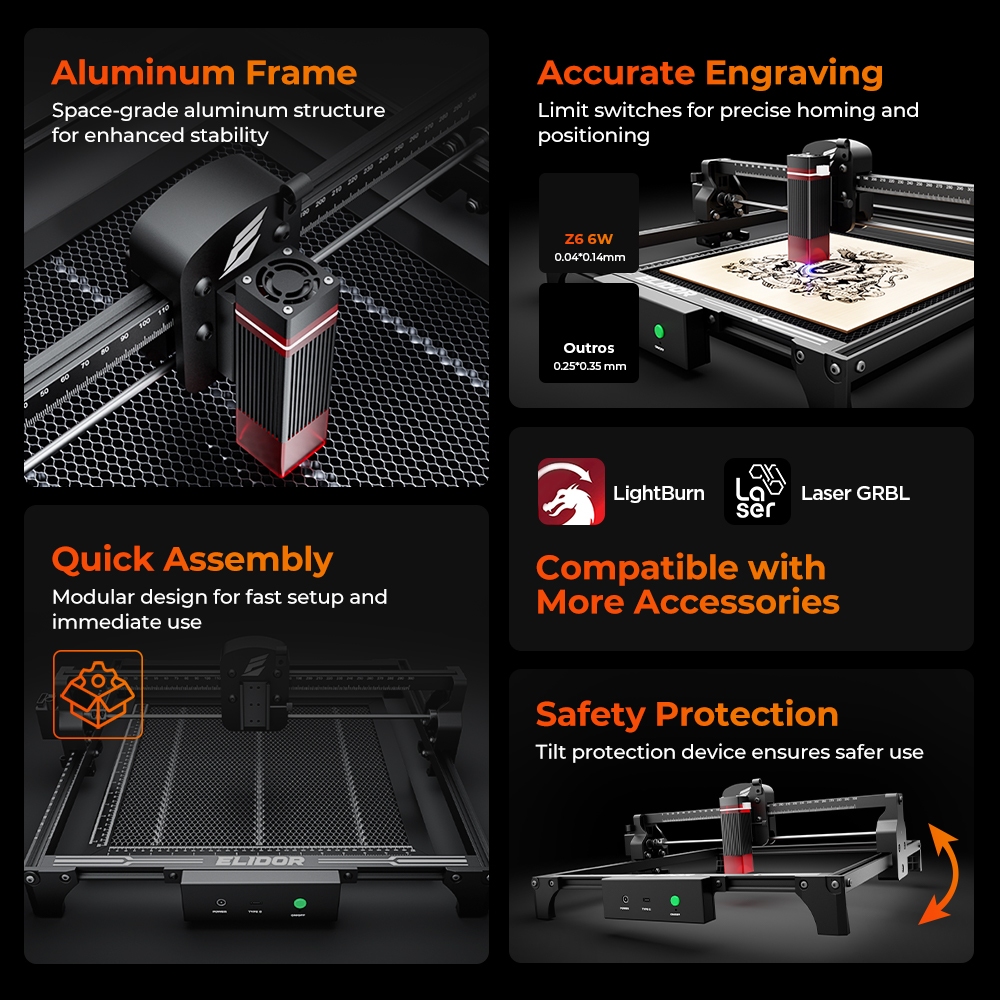 Elidor z6 6w gravador a laser  - Industrial Laser Solutions avaliação e preço