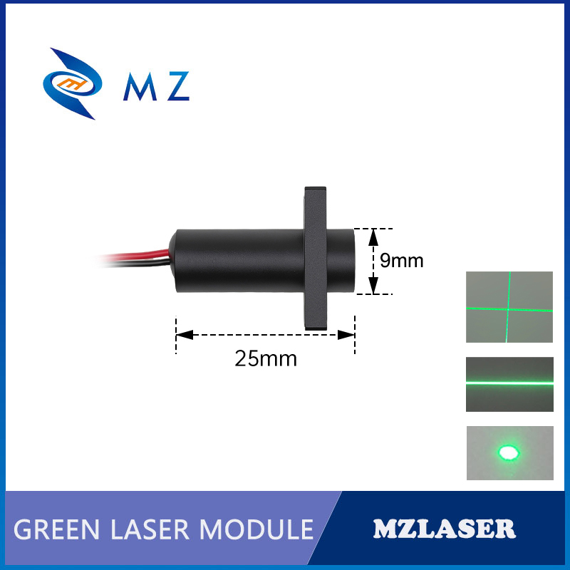 Módulo Laser Verde Mini D9mm 5 - Industrial Laser Line Module avaliação e preço